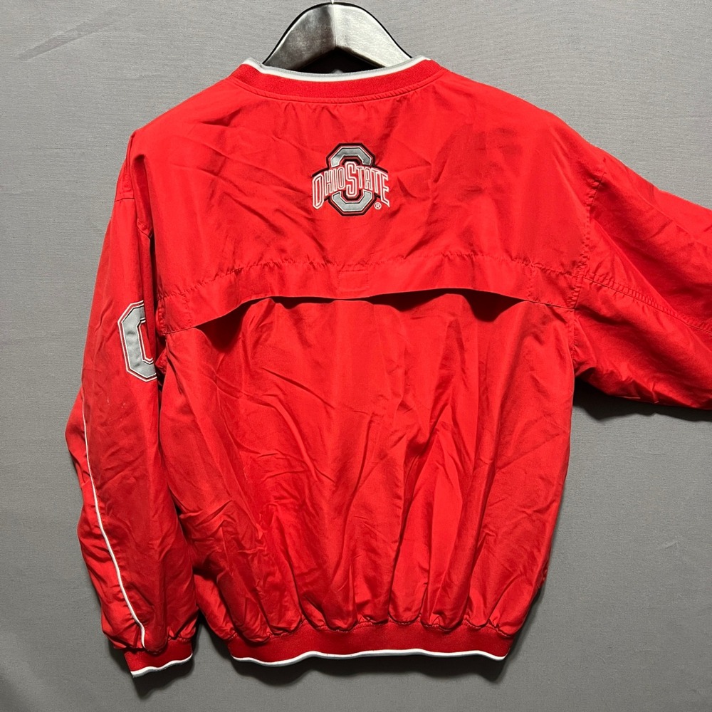 Ohio State Buckeyes Official Team Shop V-Neck Windshirt Pullover Red Mens XL - Picture 6 of 7
